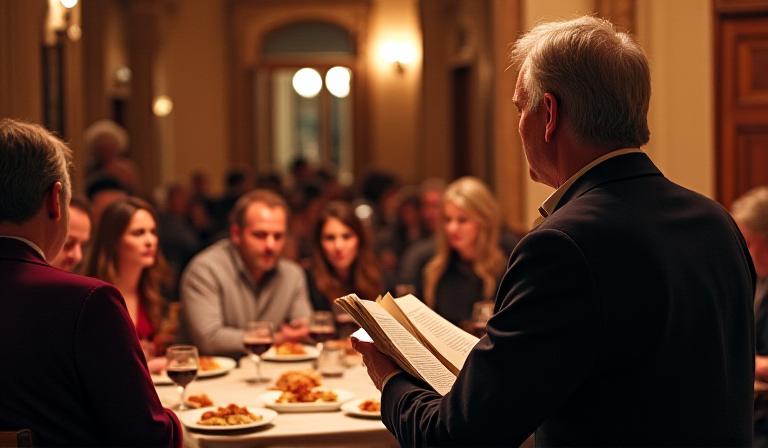 Presentazione libro in ristorante